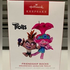 Hallmark Keepsake 2022 DreamWorks TROLLS Friendship Rocks Christmas Ornament